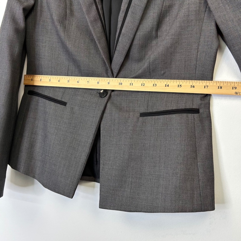 Hugo Boss Wool Blazer Jacket Women's 10 Gray Business Casual Professional Office - Picture 5 of 12